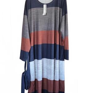 Bloomchic Women's Dress with Belt Size 22-24 with pockets